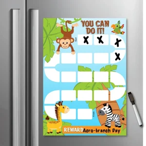 Kids Reward / Chore Chart (Jungle Animals)